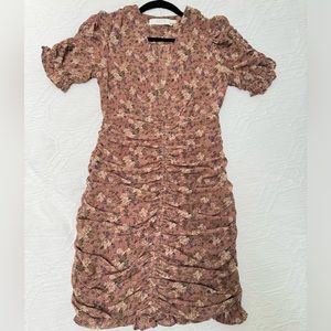 ASTR floral rouched vneck dress from Nordstrom